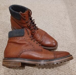 Warfield & Grand Darren Cap Toe Leather Boot. Mens Size 9.5